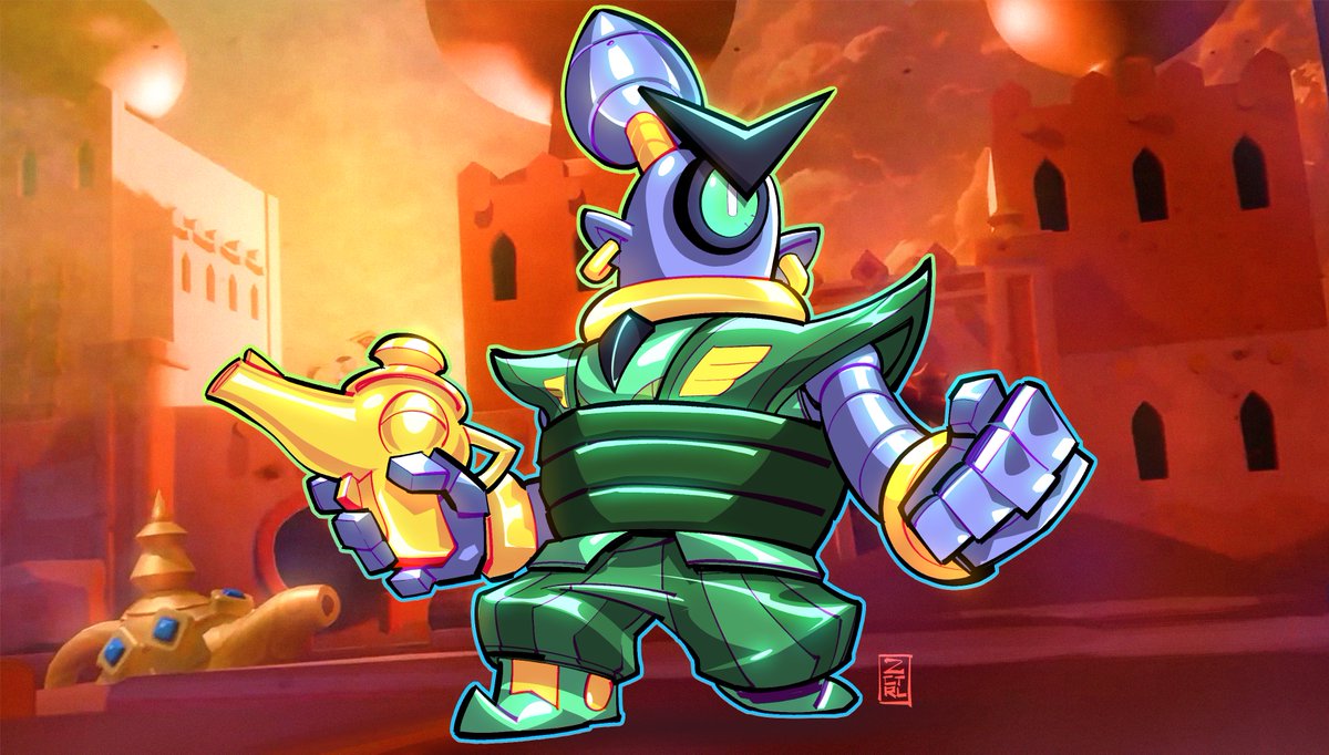 Z_CTRL_'s tweet photo. Finished Guard Rico off-stream! my bad y'all 😅but I WILL HAVE MORE TO DRAW! I'll do my best to hop on tomorrow. till then, enjoy GUARD RICO! #GuardRico #brawlstarsrico #supercell #brawlstars #livestream #art #sketches #clipstudioplaint @AET_Gaming https://t.co/iAunJIsVwx