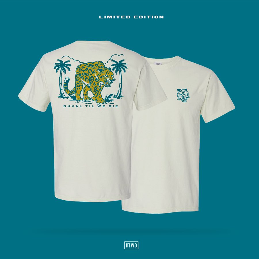 “Prowl from the palms” is a limited edition presale now through Friday. Pass the word along and get your orders in as we’re hoping to get these sent out asap! 
🌴🐆🌴

dtwdshop.com/product/prowl-…
