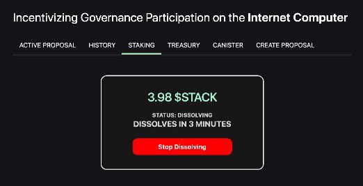 Contemplating the complexities of governing $ICP?

@StackICP offers introductory exposure to governance within the Internet Computer through a DAO controlled Named Neuron!