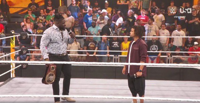 Bro the size difference between Oba Femi and Wes Lee is INSANE. This finna be a classic 😮‍💨😮‍💨 #WWENXT