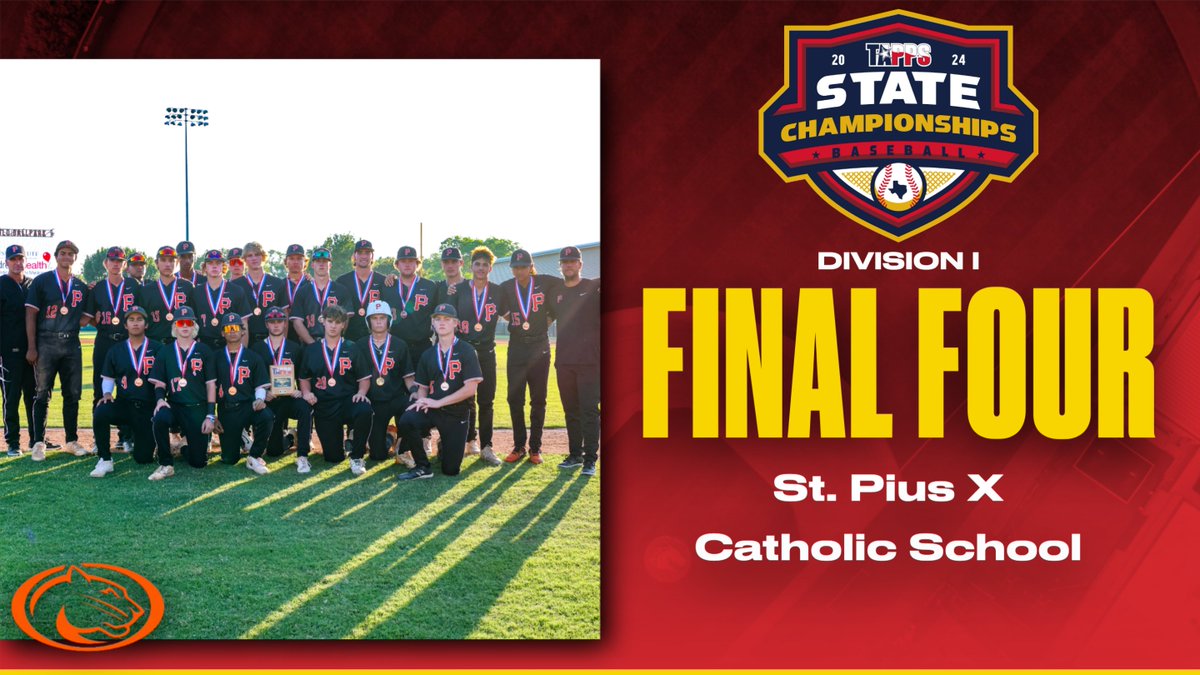 Congratulations to St. Pius X Catholic School on their Final Four appearance in the 2024 State Baseball Championship Tournament⚾️