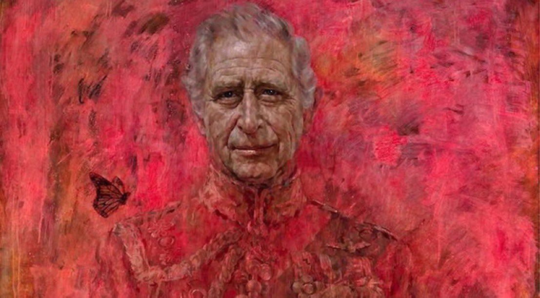 Given the Palace is more conscious of optics than any other institution on Earth, releasing a portrait of the King drenched in blood is a heck of an oversight.