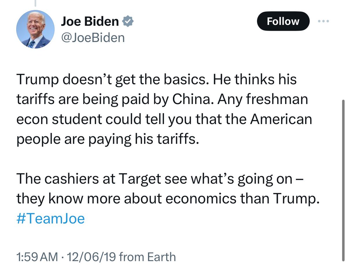 The world has gone upside down in 5 years, according to Biden I suppose it's OK to be a total hypocrite when your name isn't Trump Last days of empire & I'm here for it.