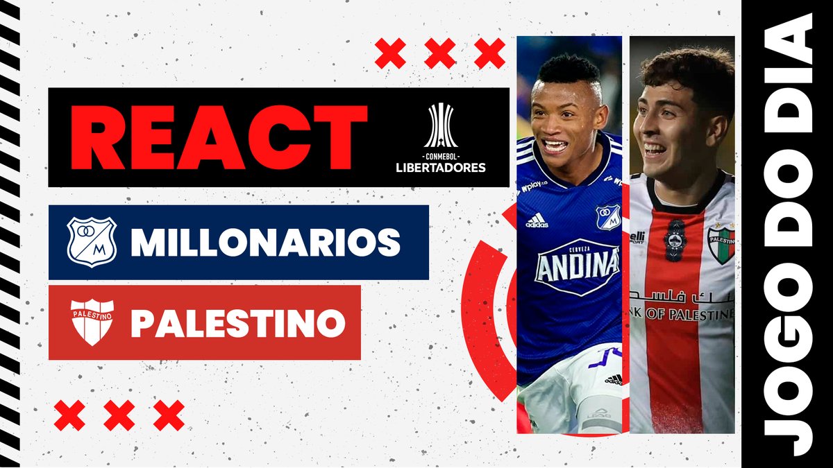 hoje tem react no Zona!! 

<a href="/ArthurCostaBH/">Arthur Costa ℤℝℕ𓅐</a> trás Millonarios x Palestino, o outro jogo do grupo a partir de 23h! Não fique de fora e vem pra resenha!

youtube.com/live/i8Sba4Tk8…
