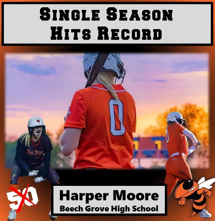 🚨 Broken Record Alert 🚨 

@HarperMoore110 breaks the single season hits record for @bghs_softball !!!!

Way to Go Harp!!! 

#HornetProud 
#FreshmanPhenom
#MoreToCome 

@Brian_Haenchen