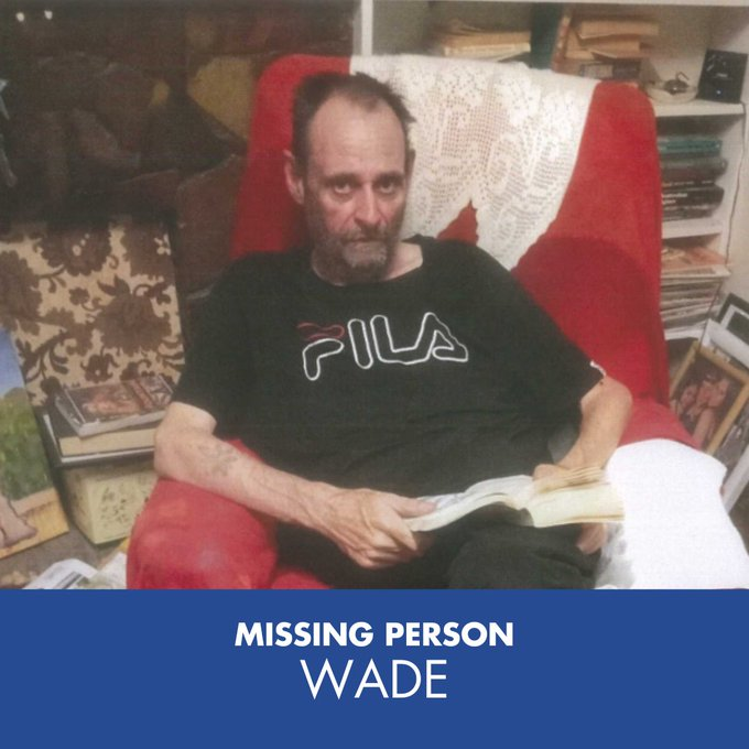 #MISSINGPERSON Australia - Wade, 63-years-old, left his house in Warracknabeal, in the Victorian wheatbelt, on Tuesday 7 May and has not returned. 

Wade was last sighted using a pay phone outside Eagle Hawk Park, Sutton NSW at approximately 10:30am on Monday 13 May.