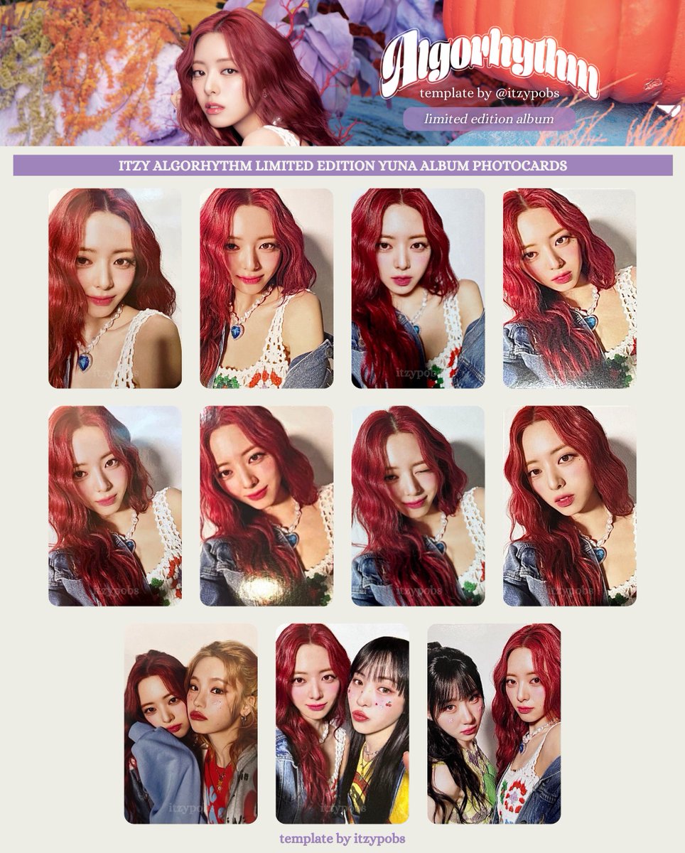 🪸 ITZY ALGORHYTHM 있지 포카 first limited edition album photocard