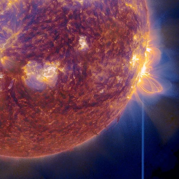 Eu estou impressionado com a explosão solar que o sol emitiu hoje. Segunda a NASA, foi a  MAIS FORTE já registrada na história da humanidade. A EXPLOSÃO SOLAR MAIS PODEROSA do ciclo solar X8,79🤯😳😱😱😱