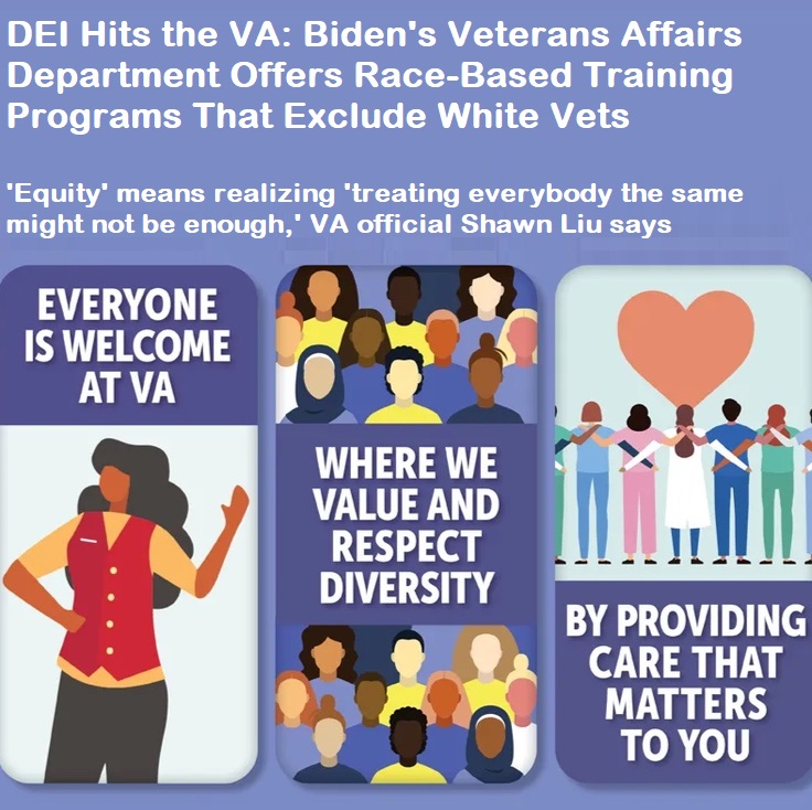 President Joe Biden's Department of Veterans Affairs is offering race-based training programs and workshops that exclude white veterans—programs that one legal expert says are 'of dubious constitutionality and legality.' The programs are taking place in at least four states.