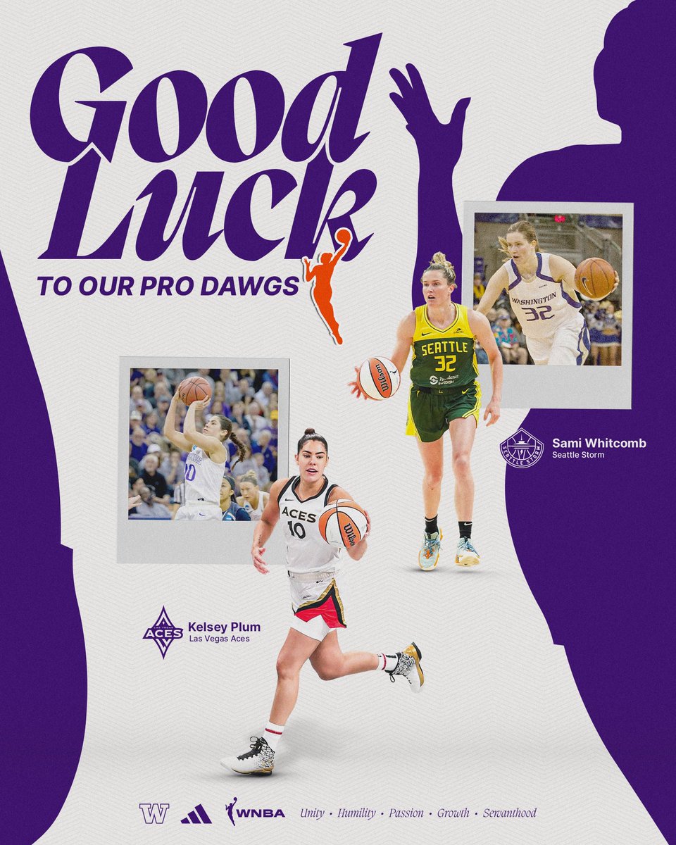 Good luck to our #ProDawgs @SamBam32 and @Kelseyplum10 as they tip-off the @WNBA season today! #GoHuskies x #Becoming