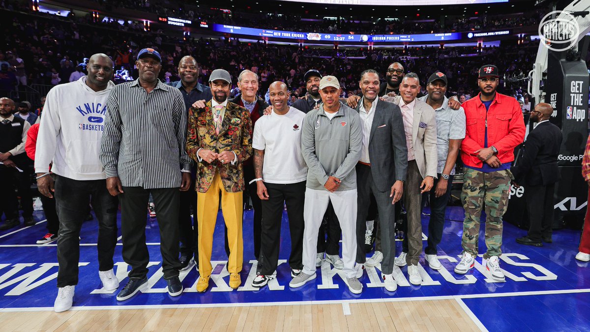 Tim Thomas, Herb WiIliams, Patrick Ewing, Clyde Frazier, Bill Bradley, Stephon Marbury, Wilson Chandler, John Starks, Latrell Sprewell, Kyle O'Quinn, Allan Houston, Larry Johnson &amp; Carmelo Anthony