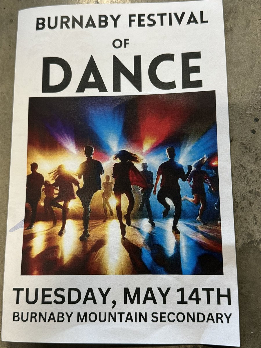 From musical to theatre performances to the @burnabyschools Festival of Dance tonight, it is great to see that fine and performing arts are thriving in the District!
