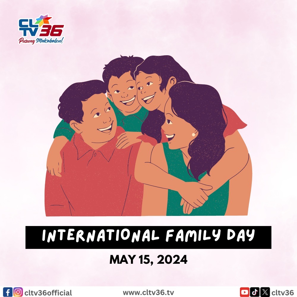 Take time to cherish and connect with your loved ones as we celebrate 𝗜𝗻𝘁𝗲𝗿𝗻𝗮𝘁𝗶𝗼𝗻𝗮𝗹 𝗙𝗮𝗺𝗶𝗹𝘆 𝗗𝗮𝘆! Family time is the best time!❤

#CLTV36 #PusungMakabalen #FamilyDay Full Post: instagr.am/p/C6-I1HjscXk/