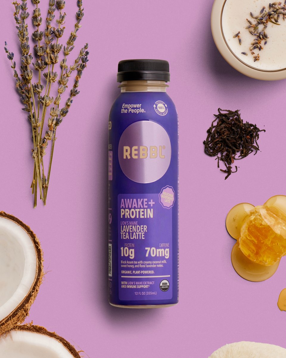 Our AWAKE + Protein Lavender Tea Latte melds calming floral notes with an energizing boost of protein and caffeine. 🌸✨ It's like self-care in a bottle. Begin your day with intention and find us at @Sprouts.