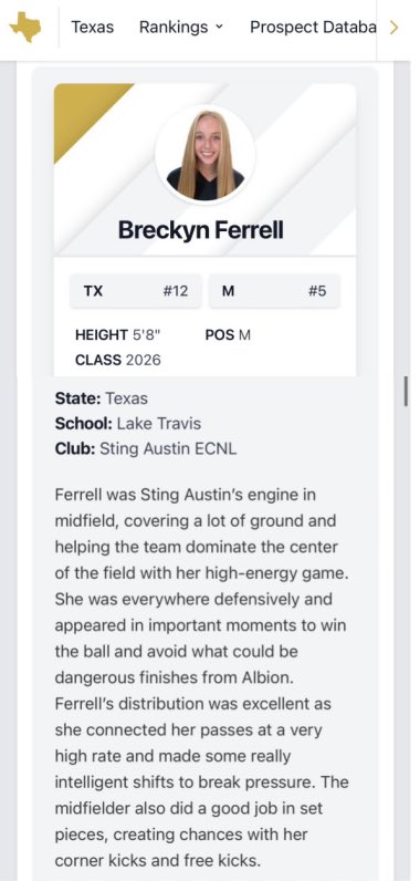 Thank you @PrepSoccerTX and @grtorres for coming out! I appreciate the shout out and coverage of @stingaustin07 ‼️