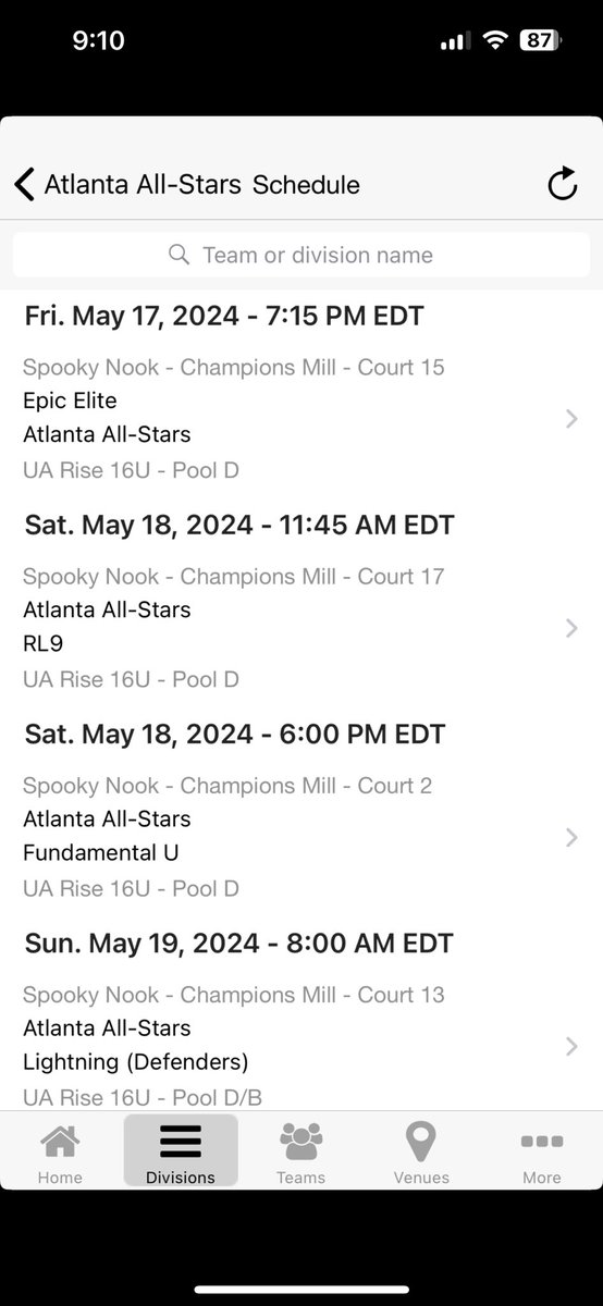 College Coaches !!!! Schedule for the live period this weekend. UA Rise session 1 in Ohio C/o 2026 6’6 wing/forward 3.9gpa highlights pinned to my page @AtlAllStars_ @lamberthoops @RiseCircuit