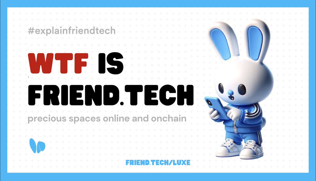 GIGA ALL-IN-ONE THREAD ON FRIENDTECH🧵 Consider yourself the chosen ones if you've managed to read this thread🫵🏿 In this thread, I will give you a brief but useful info about: 1) What is Friend.Tech and how does it work 2) Steps to onboard to the platform (if you