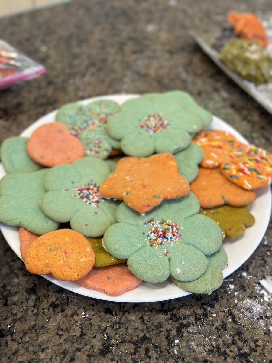 Baking cookies after school with this sweet student was super fun! She won this as a prize in our school auction!