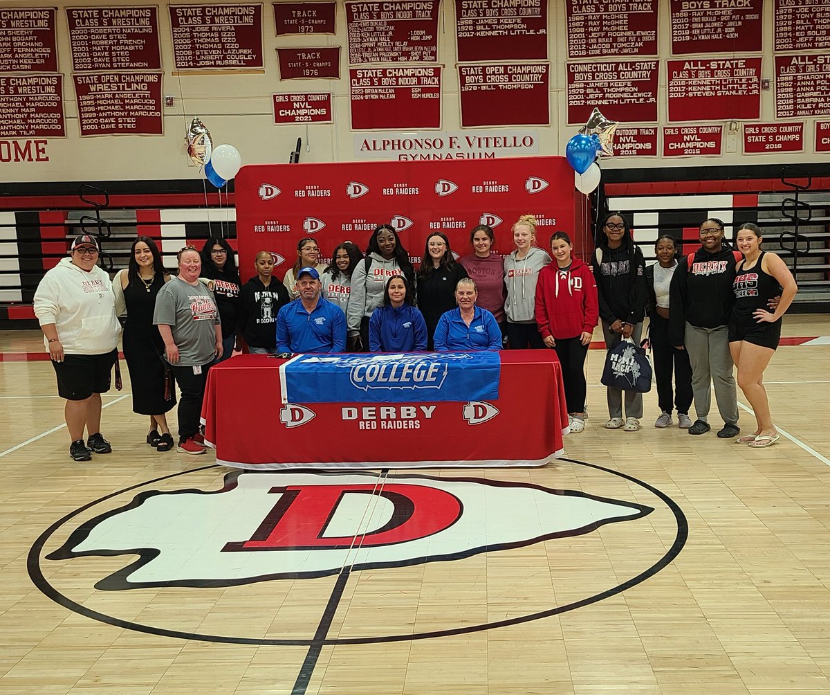 Derby Athletics (@derbyathletics1) on Twitter photo Congratulations to Sarah Damasceno ! Sarah will be continuing her academic and soccer career at Albertus Magnus College in the Fall!
<a href="/DerbyRedRaider/">Derby High School</a> <a href="/RedRaiderCT/">MaskedRedRaider</a> <a href="/DERBYGIRLSOCCER/">DHS Girls Soccer</a> <a href="/_msborges_/">Borg</a> <a href="/Firedownsb/">Carlin Ali</a> Congratulations to Sarah Damasceno ! Sarah will be continuing her academic and soccer career at Albertus Magnus College in the Fall!
<a href="/DerbyRedRaider/">Derby High School</a> <a href="/RedRaiderCT/">MaskedRedRaider</a> <a href="/DERBYGIRLSOCCER/">DHS Girls Soccer</a> <a href="/_msborges_/">Borg</a> <a href="/Firedownsb/">Carlin Ali</a>