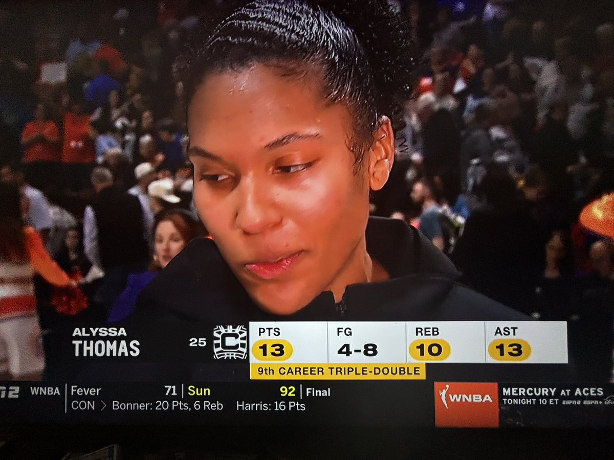 A #WNBA Opening Day triple-double for #Connecticut #Sun F Alyssa Thomas (@athomas_25) vs the #Fever