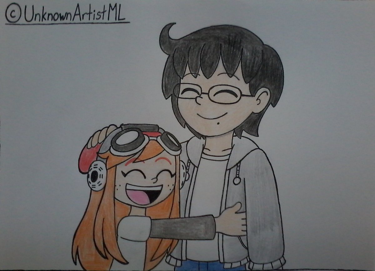 Just a repost drawing of me hugging Meggy from SMG4.
(I hope everyone see this QRT now that Twitter's algorithm is responding.)

#UnknownArtistML #TraditionalArt #Meggy #MeggySpletzer #smg4meggy #smg4meggy_fanart #SMG4