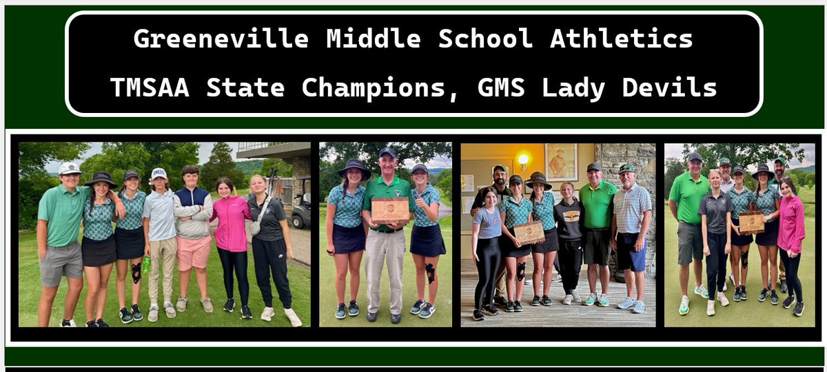 GMS Athletics, Golf More pictures from the GMS State Champion, Lady Devils Golf Team. A special thank you to all the students and supporters who attended and cheered on our Lady Devils! Go Devils! #RISEasONE @gms_tn @racheladamstn @CoachMcCall65 @JAYMANgms @broker0407_matt