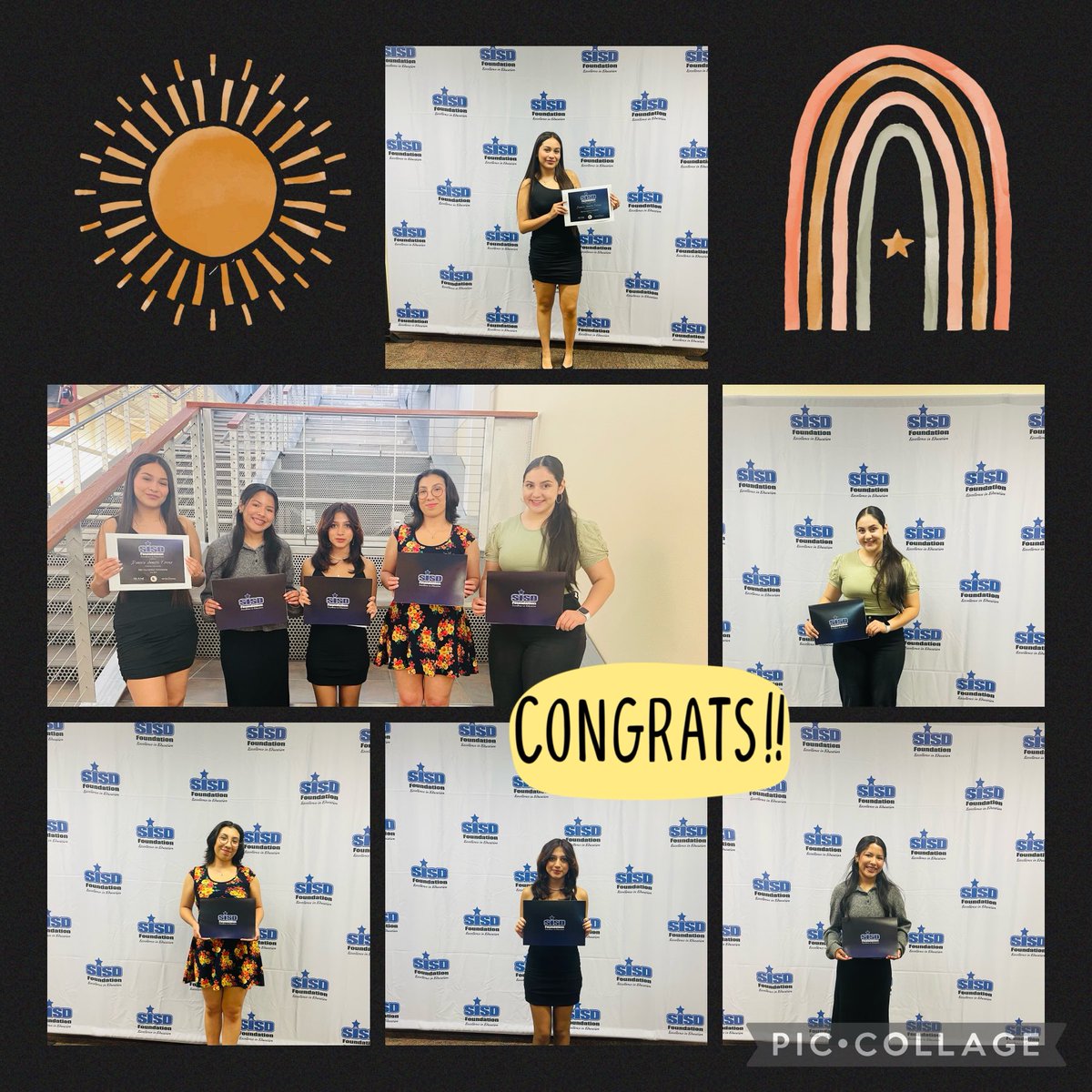 Big CONGRATULATIONS to our FantAZTEC seniors who received an SISD Foundation Scholarship: Daniella, Natalie, Ana, Haley, and Alexa! You brighten our Empire 🌟 #ProudPrincipal #OneEmpire 🙌🏼❤️🖤💛🫶🏼