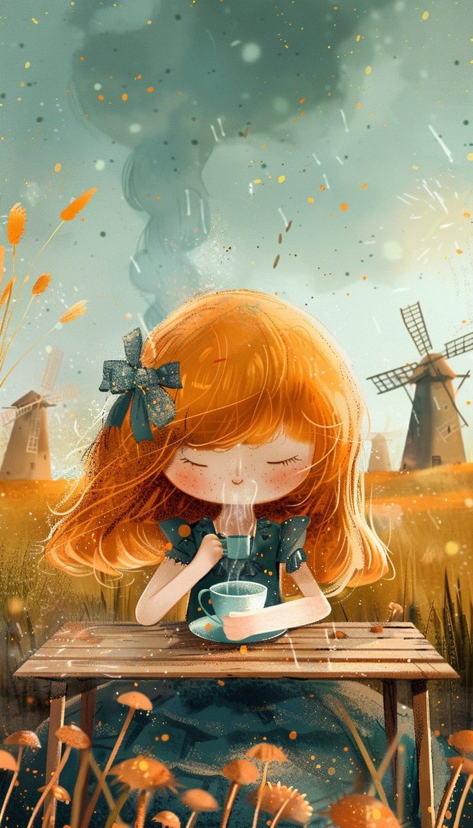 Tea and windmills 5/15 2

#AIart #AIArtwork #midjourney #chibi