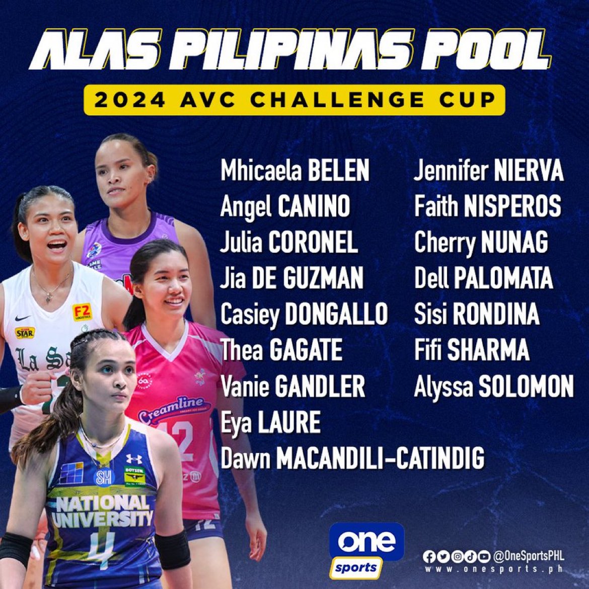 ALAS PILIPINAS is the new moniker for the PH National Vball team. Sana maging constant na ang pool for chemistry building, at hindi yearly iba-iba ang pinapadala natin. Sabi tuloy ng ibang bansa, ang lalim ng bench natin 🤣 

——
Bet here: cutt.ly/6wETsp2h
Promo Code APRONN