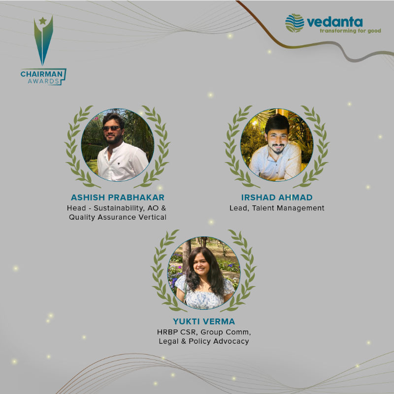 Vedanta_Group's tweet photo. Celebrating Excellence! 🏆
Join us in congratulating the winners of our #ChairmanAwards for Q4FY24. Here's to your continued success! 

#TransformingForGood #EmployeeRecognition #Awards #EmployeeEngagement #PeoplePractices