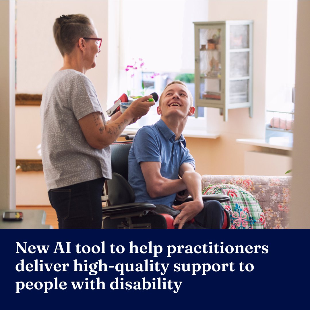 Researchers have developed a new AI-supported educational tool aimed at helping practitioners deliver safe, high-quality support to people with disability. Read more → unimelb.me/3wiTzBh