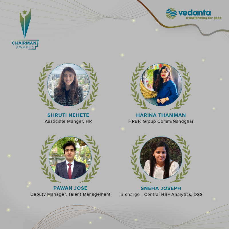 Vedanta_Group's tweet photo. Celebrating Excellence! 🏆
Join us in congratulating the winners of our #ChairmanAwards for Q4FY24. Here's to your continued success! 

#TransformingForGood #EmployeeRecognition #Awards #EmployeeEngagement #PeoplePractices