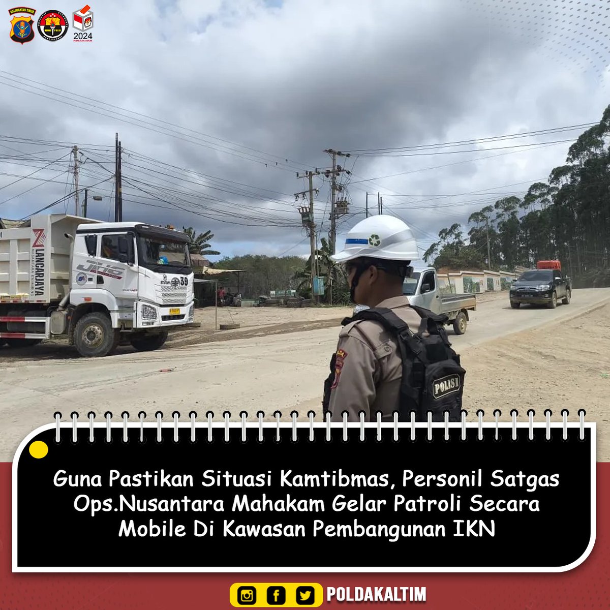 Tribratanews.kaltim.polri.go.id, PPU – Personil Satuan Tugas Operasi Nusantara Mahakam Polda Kaltim melaksanakan Patroli Kamtibmas secara intensif serta pengamanan di beberapa titik penting di kawasan Ibu Kota Negara (IKN).