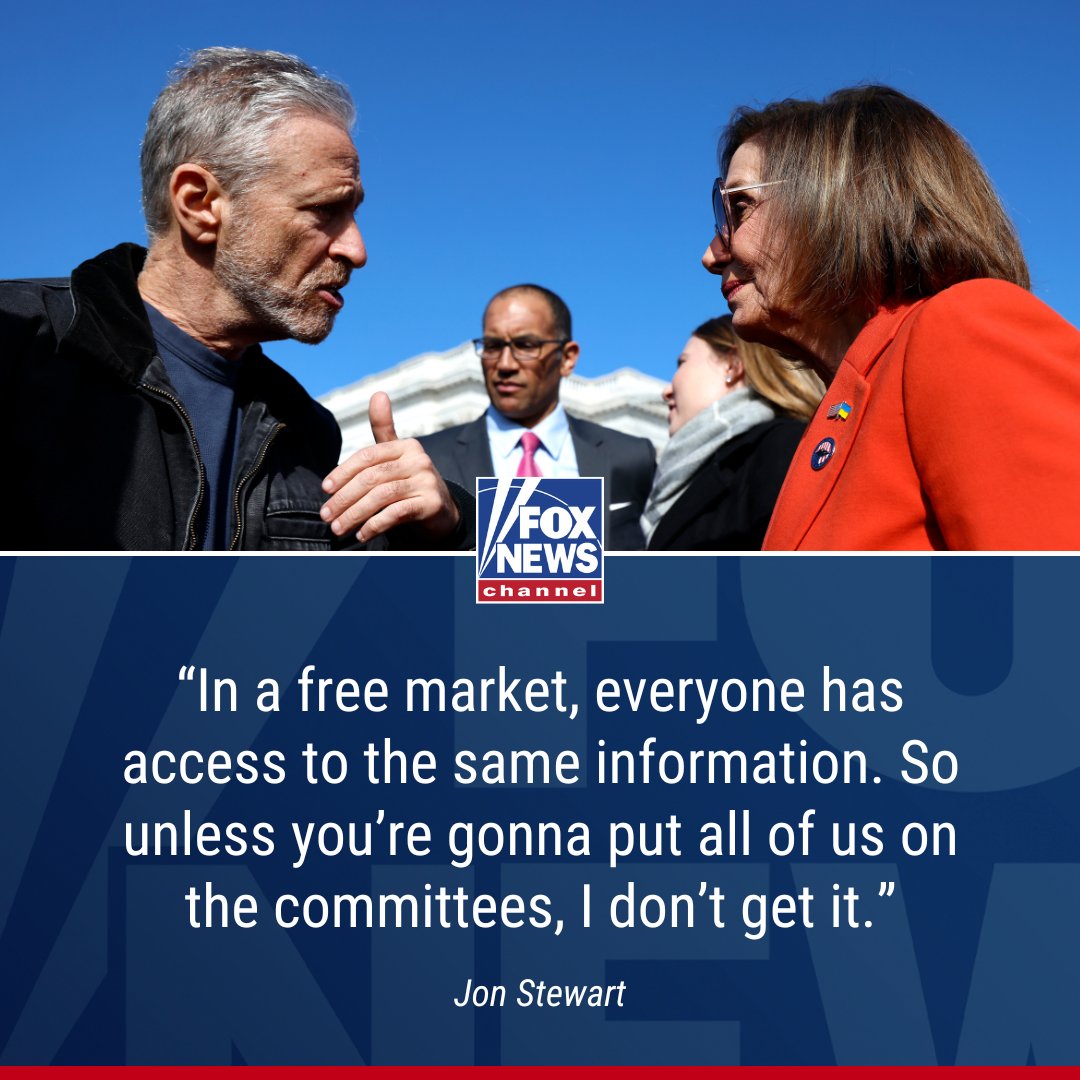 'HOW DUMB IS YOU?': Jon Stewart calls out Nancy Pelosi over her stock trades, hits other Dem power players in segment on political corruption. trib.al/BDWfv8V