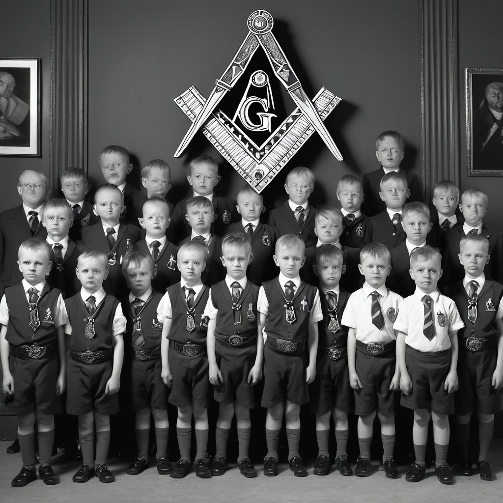 Children prepared for Freemason paedophiles.