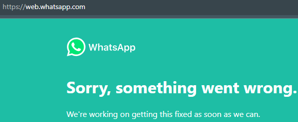 mncrgknskl's tweet image. ini login via chrome. yang login via windows/ios app error jugakah? #whatsapp #whatsappweb #whatsapperror #ayopindahketelegram