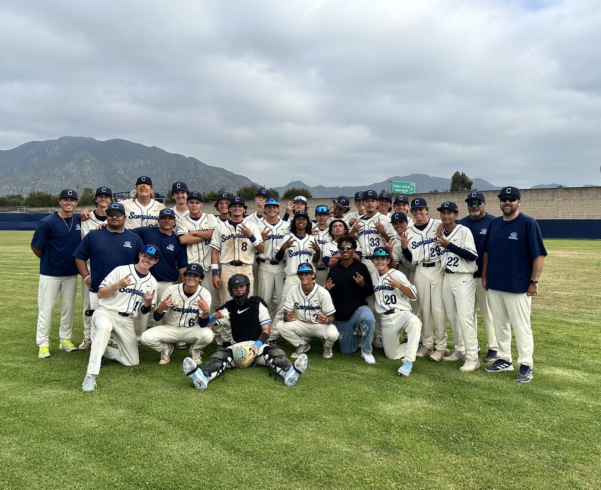 Scorps with a 6-4 team win against Culver City!!

Onto the CIF Finals!! We will take on St. Francis down at Lake Elsinore Diamond Stadium in Lake Elsinore! Day and time are TBA. An update will come tomorrow. 

#DAWGS #STING
