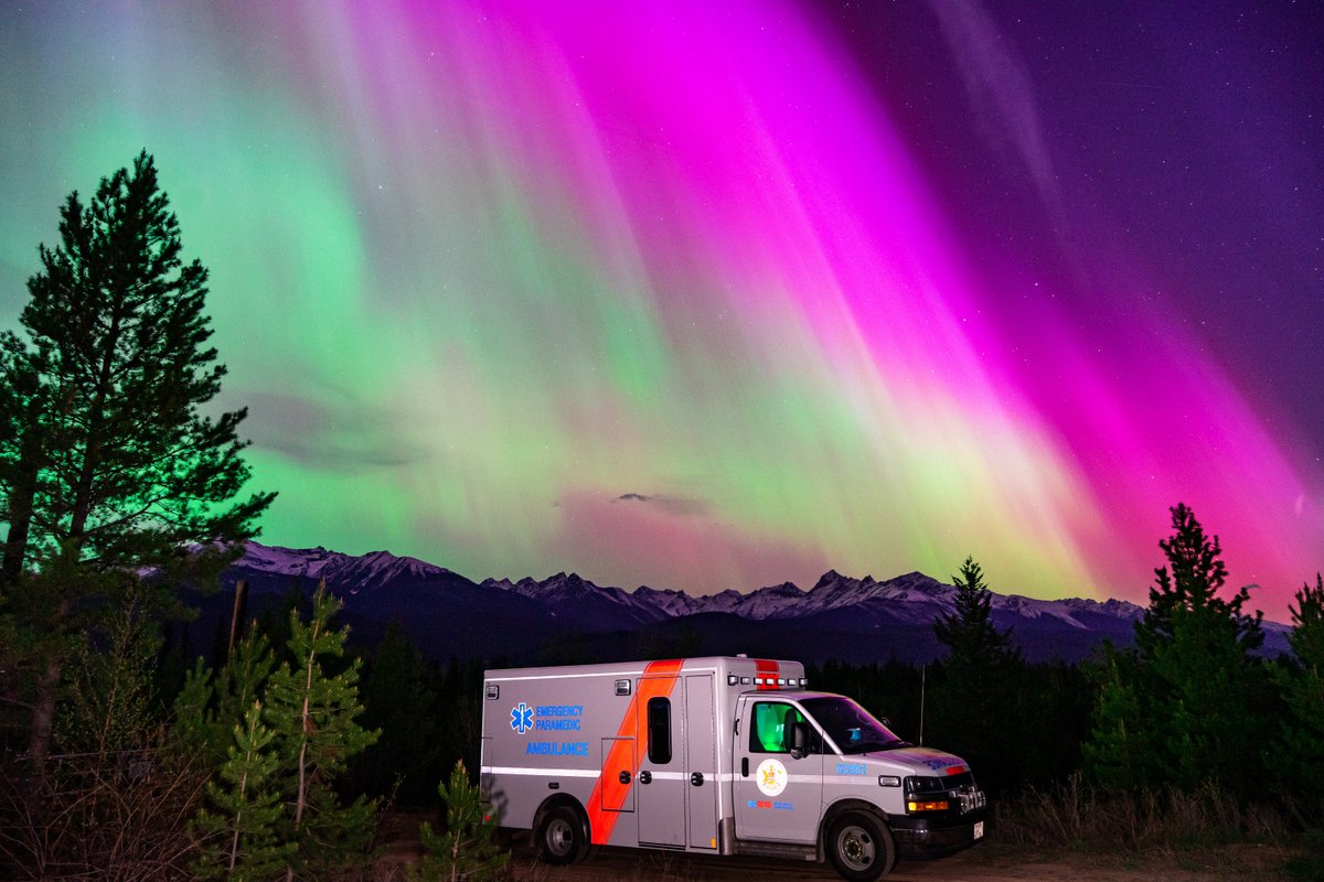 Along with other British Columbians, many of our paramedics got to enjoy a light show last Friday night when the aurora borealis was visible across the province. This stunning photo was taken by Paramedic Blake McIntyre just outside of Valemount.