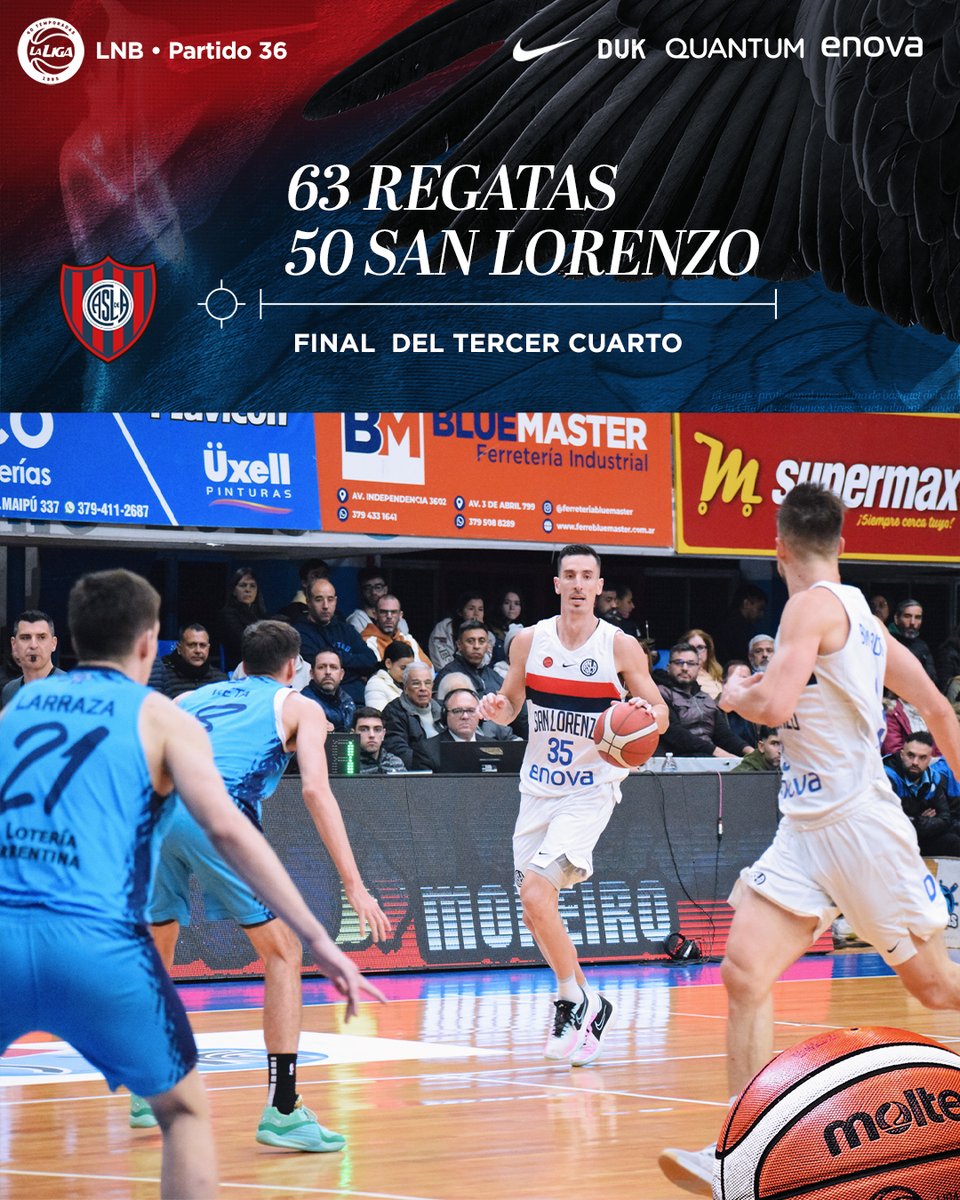 #Laliga40 🏀 @LigaNacional 🇦🇷 ⛹️‍♂️ Fase Regular - Juego 3️⃣6️⃣ ⏱ 3C: 00:00 ¡Vamos Ciclón! 💙❤️