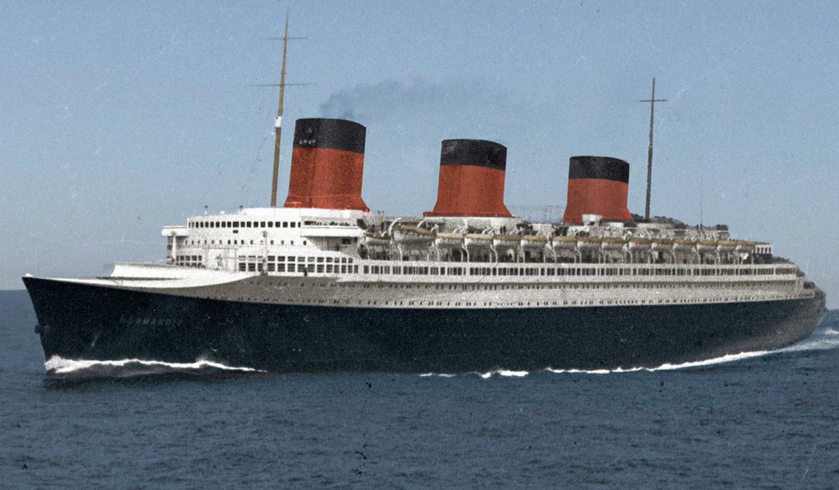 The SS Normandie was the coolest Ocean Liner. Entered service in 1935 before the shit hit the fan over there...again.