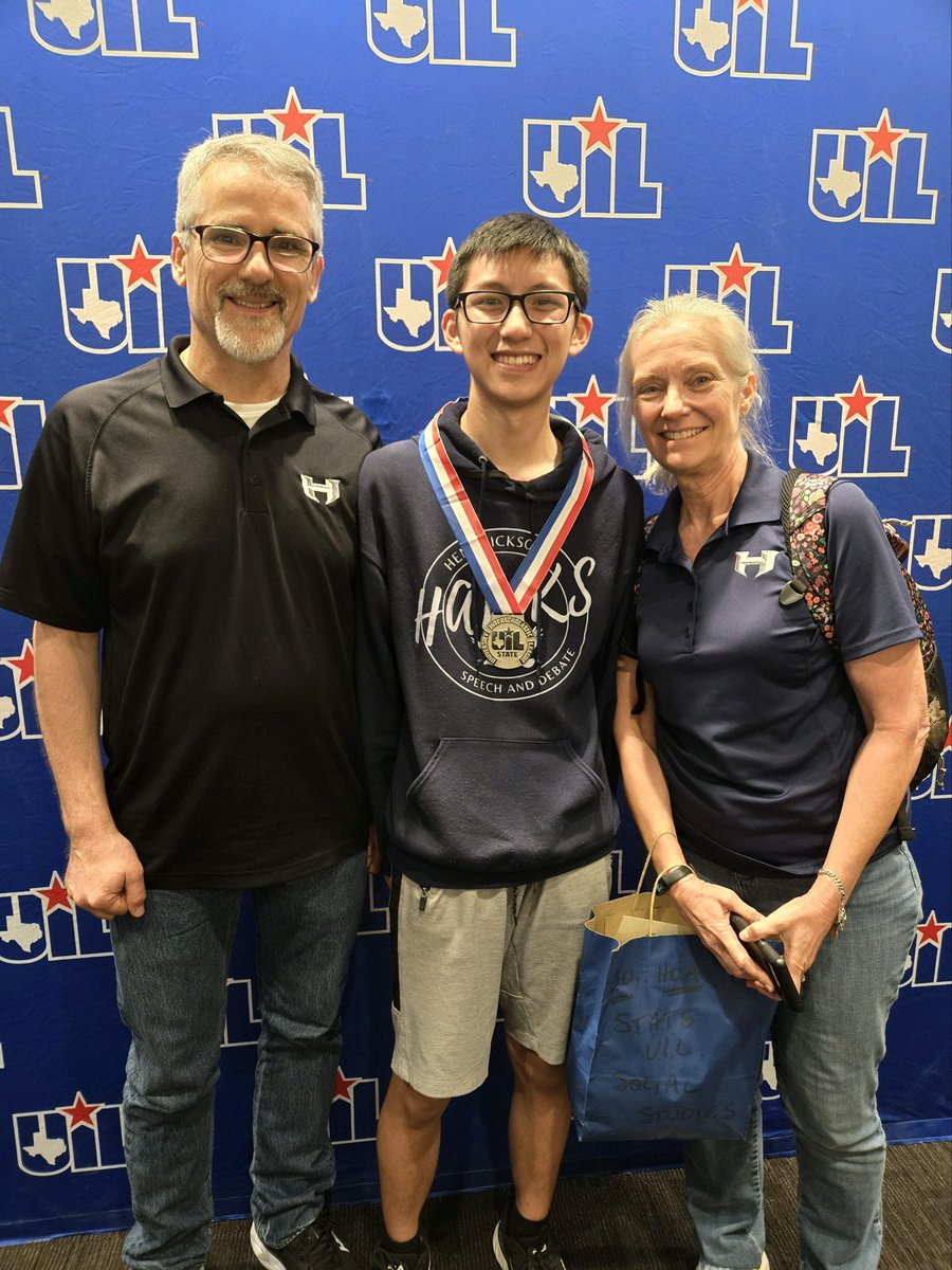 Sophomore Hoan Nguyen takes home silver in Social Studies at UIL Academic State Meet. Coached by Mr. & Mrs. Lucas. Way to go!!! @pfisd