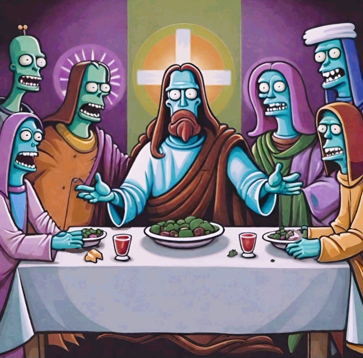 Want to Mint the Third Zombpocalypse 10K #NFT ☣️ 

You Can Tonights Special Mint  #ETH is BACK 💪💚🧟‍♂️

Zombpocalypse Awakening Series: #3 1st Edition #3-20 (1 of 1)

.02 ETH 
20 (1 of 1) Historical Zombies 🧟‍♀️ 

'The Last Supper'
Zombpocalypse.xyz 🧟‍♂️ Live

Mints are Random