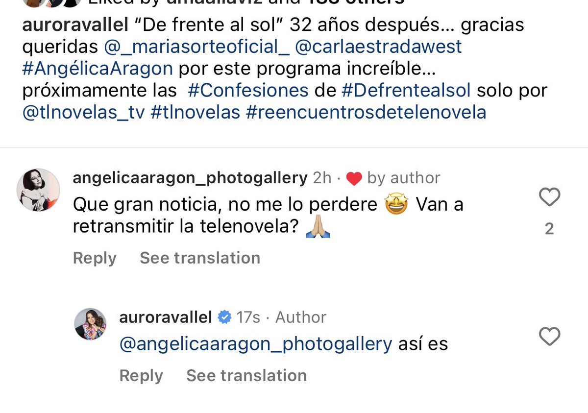 ES UN HECHO! Van a retransmitir #DeFrenteAlSol 🌞 Lloro de alegria 😭 Mi Choleeeeeee y Alicia 🥹🫶🏼💞 #AngelicaAragon #MariaSorte Que emocion @queridaaura @Sole_Uru_85 @LisFloresFlower 🥹