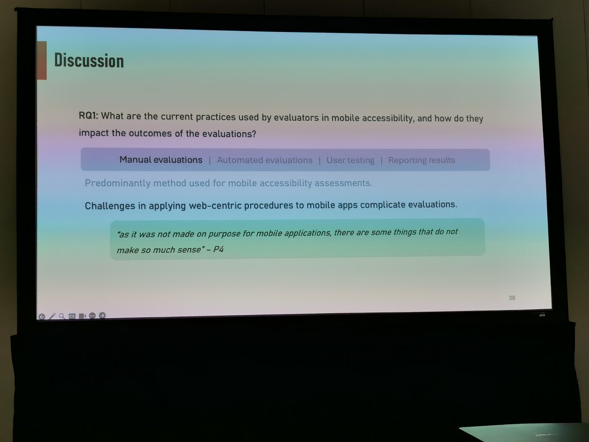 Letícia <a href="/LeticiaSeixas/">Letícia Seixas Pereira</a> now presenting this work, going through an extensive set of 4 studies stellarly #chi2024 <a href="/lasige/">LASIGE</a> <a href="/cienciasulisboa/">CIÊNCIAS ULisboa</a> @carlosapaduarte