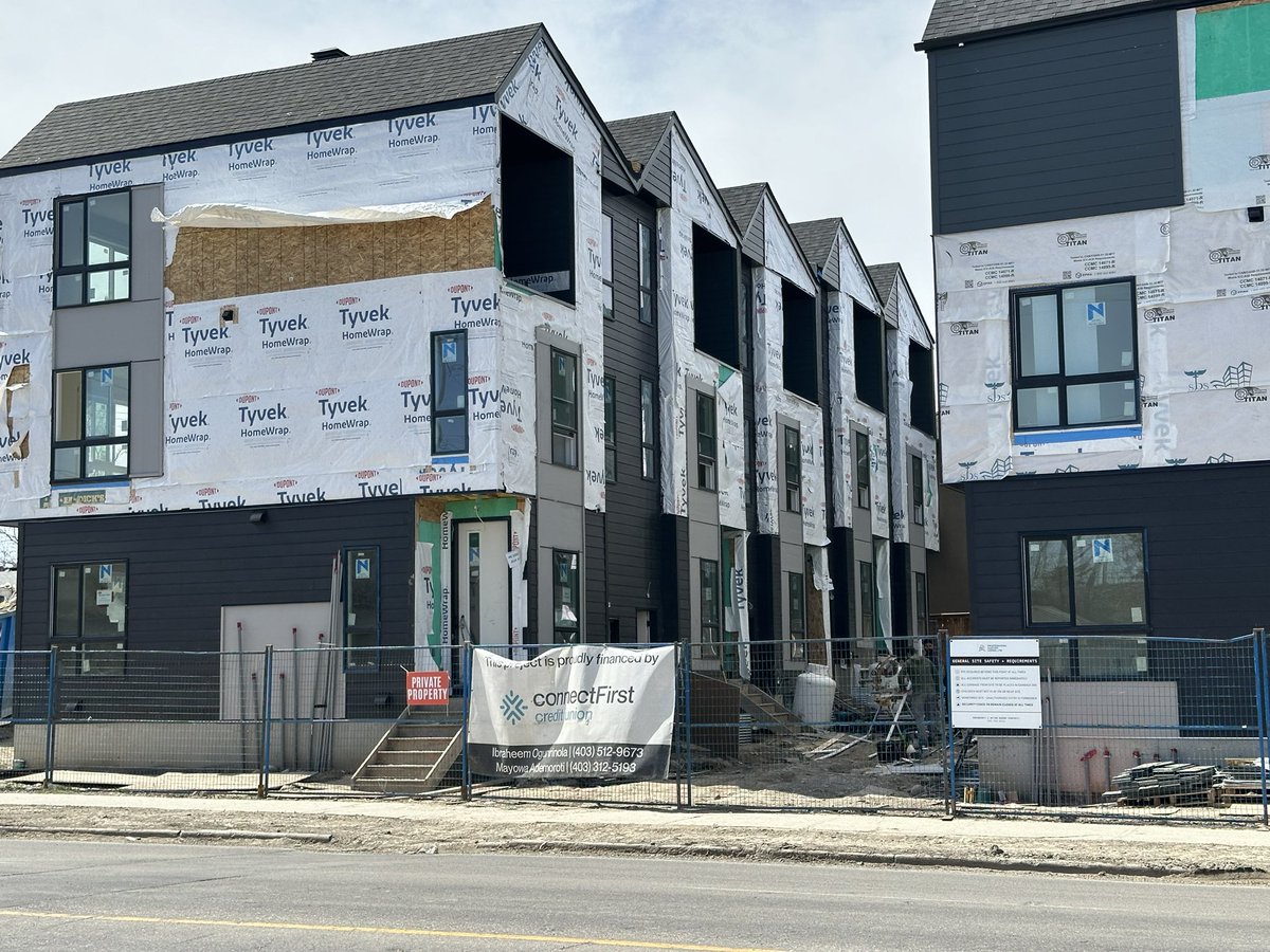This is currently being built on 4th Street and 22nd Ave NW. They would have needed to ask permission to build this. With blanket rezoning, these can go up anywhere. You want this next to your house??? This used to be two houses. #yyccc