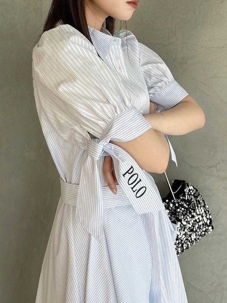 【POLO BCS コラボ】ヘムレイヤードシャツワンピース POLO BCS コラボ】ヘムレイヤードシャツワンピース