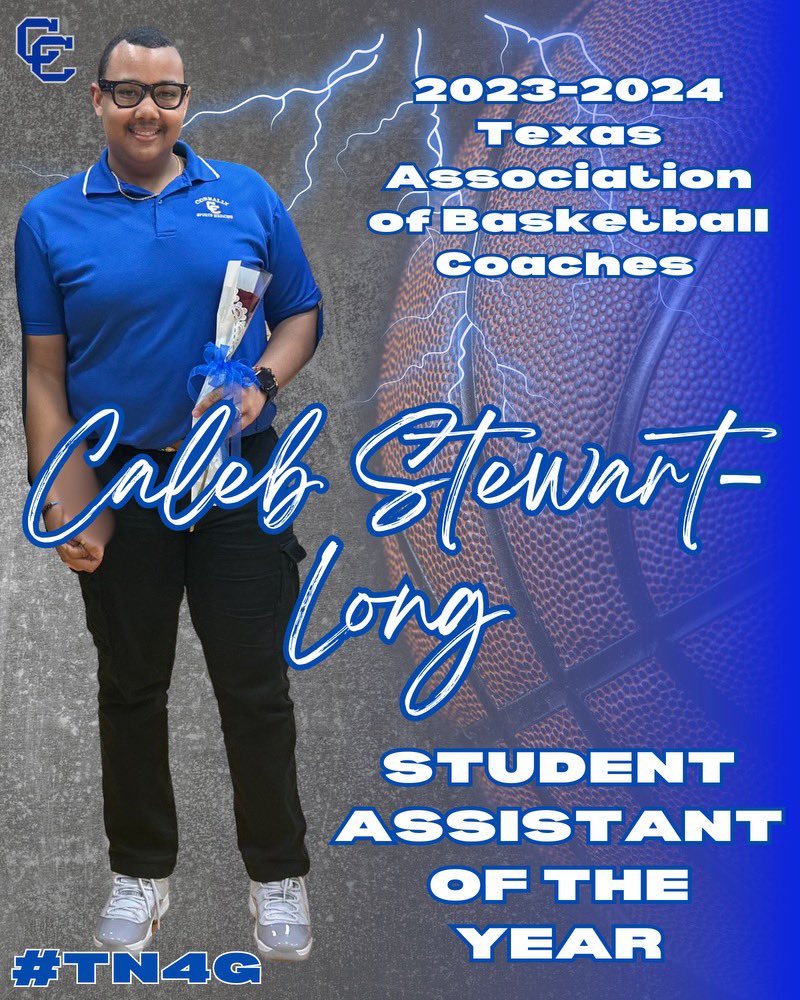 Congratulations to Caleb on being selected @Tabchoops Student Assistant of the Year… Best of Luck @TarletonState in the Fall. #TN4G @ConnallyISD @connally_hs @CoachSnell