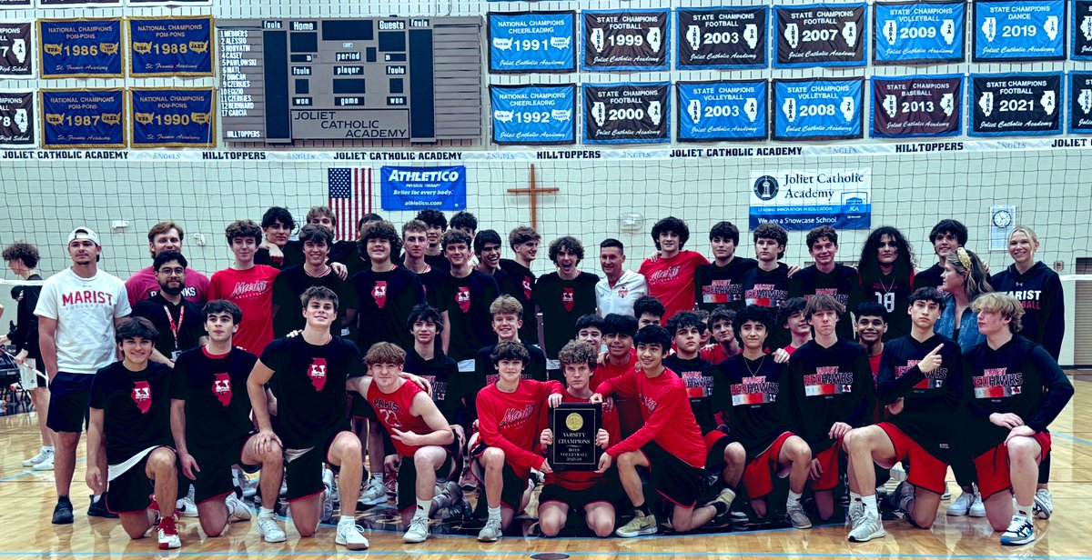RedHawkVB's tweet image. An ESCC ๐ CONFERENCE CHAMPIONSHIP #PROGRAM SWEEP ๐๐๐ RedHawks go undefeated in Conference on all levels ๐๐ #ProgramSweep #9Peat ๐