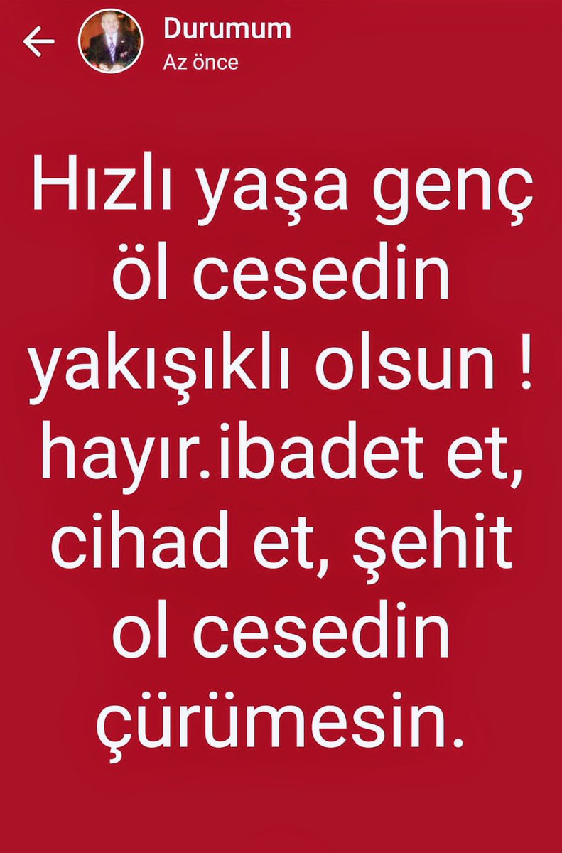 Sen cesedini çürütme.!!!