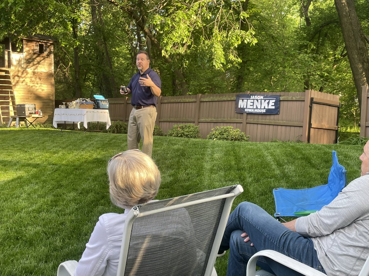 Couldn’t have asked for better weather for a meet and greet! Great convos and tough questions about #publiced, #abortionrights, #guns and the environment. I’m looking forward to representing our great community #ialegis session!